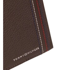 TOMMY HILFIGER TH CENTRAL Portfel i etui na karty, ze sk&oacute;ry ziarna kawy - Portfele męskie - 3