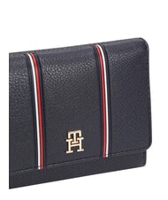 TOMMY HILFIGER TH ICON Portfel składany na trzy części kosmiczny niebieski - Portfele damskie - 4