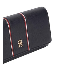 TOMMY HILFIGER TH ICON Duży portfel z klapką kosmiczny niebieski - Portfele damskie - 3