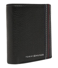 TOMMY HILFIGER TH CENTRAL Portfel i etui na karty, ze sk&oacute;ry czarny - Portfele męskie - 3