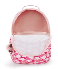 KIPLING SEOUL LAP Plecak z kieszenią na laptopa 15" r&oacute;żowa palma - Plecaki szkolne i rekreacyjne - 4