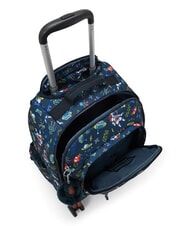 KIPLING NEW ZEA Plecak na k&oacute;łkach z uchwytem na laptopa gra kosmiczna - Plecaki z w&oacute;zkiem - 4