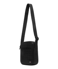 TOMMY HILFIGER TH EMBOSSED FLAG Mała torebka czarny - Torby na ramię męskie - 4