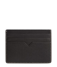 TOMMY HILFIGER TH SAFFIANO Etui na karty kredytowe, sk&oacute;rzane czarny - Portfele męskie - 2