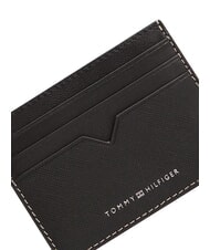 TOMMY HILFIGER TH SAFFIANO Etui na karty kredytowe, sk&oacute;rzane czarny - Portfele męskie - 5