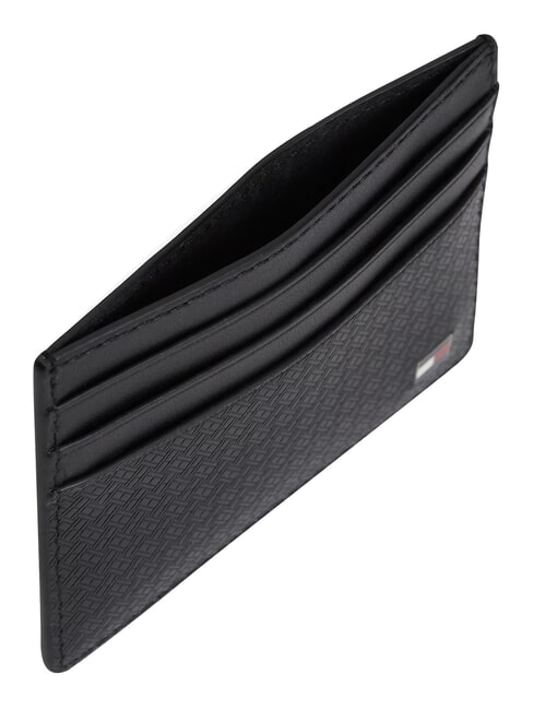 TH EMBOSSED Etui na karty kredytowe, sk&oacute;rzane czarny - Portfele męskie