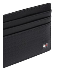 TOMMY HILFIGER TH EMBOSSED Etui na karty kredytowe, sk&oacute;rzane czarny - Portfele męskie - 5