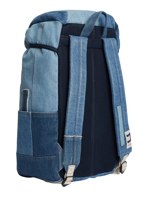 TJ DENIM PATCHWORK Plecak wielokieszeniowy, dżinsowy łatka dżinsowa - Plecaki szkolne i rekreacyjne