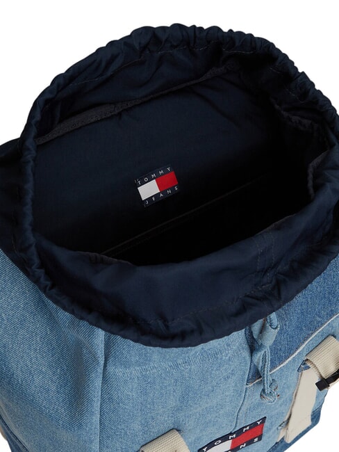 TJ DENIM PATCHWORK Plecak wielokieszeniowy, dżinsowy łatka dżinsowa - Plecaki szkolne i rekreacyjne