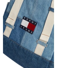 TOMMY HILFIGER TJ DENIM PATCHWORK Plecak wielokieszeniowy, dżinsowy łatka dżinsowa - Plecaki szkolne i rekreacyjne - 5