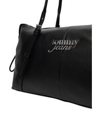 TOMMY HILFIGER TJ BOLD Regulowana torba na ramię, duża czarny - Torby damskie - 6