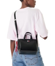 TOMMY HILFIGER TJ CITY CHARM Torebka z paskiem na ramię czarny - Torby damskie - 2