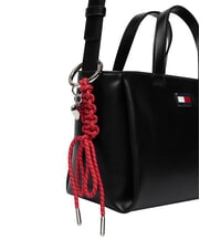 TOMMY HILFIGER TJ CITY CHARM Torebka z paskiem na ramię czarny - Torby damskie - 6