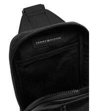 TOMMY HILFIGER TH EMBOSSED FLAG Saszetka na jedno ramię czarny - Marsupium - 5