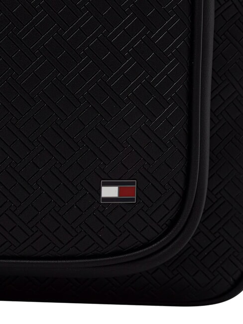 TH EMBOSSED FLAG Plecak z kieszenią przednią czarny - Plecaki szkolne i rekreacyjne