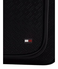 TOMMY HILFIGER TH EMBOSSED FLAG Plecak z kieszenią przednią czarny - Plecaki szkolne i rekreacyjne - 5