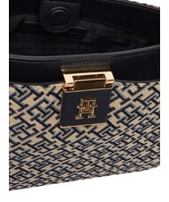TOMMY HILFIGER TH HER Torebka z paskiem na ramię niebieski mono - Torby damskie - 6