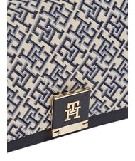 TOMMY HILFIGER TH HER Torebka z paskiem na ramię niebieski mono - Torby damskie - 4