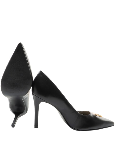 DALIA Sk&oacute;rzany dekolt CZARNY - Buty damskie