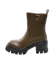 GAUD&Igrave; CONNIE DEER Botki na obcasie 7 cm WOJSKOWY - Buty damskie - 4