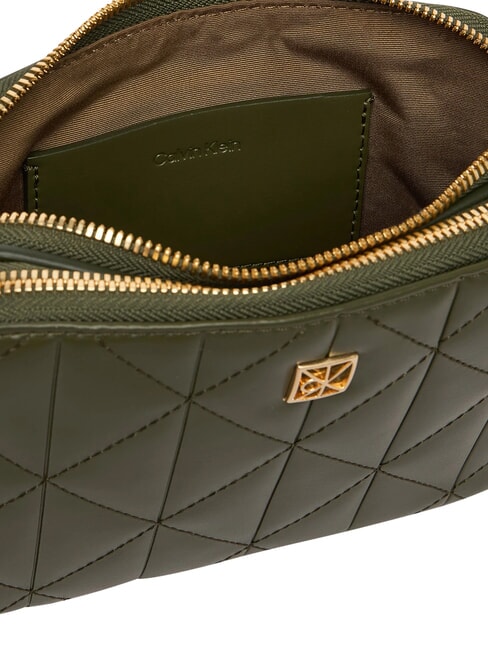 QUILTED EMBLEM Mała torba na ramię cyprys - Torby damskie