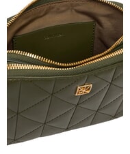 CALVIN KLEIN QUILTED EMBLEM Mała torba na ramię cyprys - Torby damskie - 5