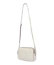 CALVIN KLEIN EMBOSSED LOGO Mała torba na ramię smagliczka biała - Torby damskie - 6