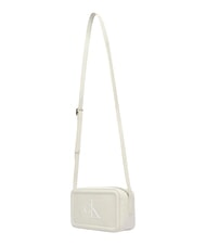 CALVIN KLEIN BOLD MONOGRAM Mała torba na ramię smagliczka biała - Torby damskie - 6