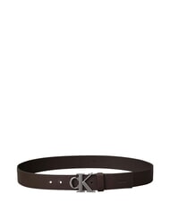 CALVIN KLEIN CK HARDWARE Pasek sk&oacute;rzany ck ciemnobrązowy - Paski - 2