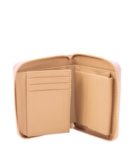 LOVE MOSCHINO EMBOSSED Średni portfel zapinany na zamek r&oacute;ża - Portfele damskie - 3