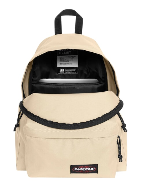 PADDED DAY PAK'R Plecak na laptopa 14" z kieszenią na butelkę z wodą beżowa tkanina - Plecaki szkolne i rekreacyjne