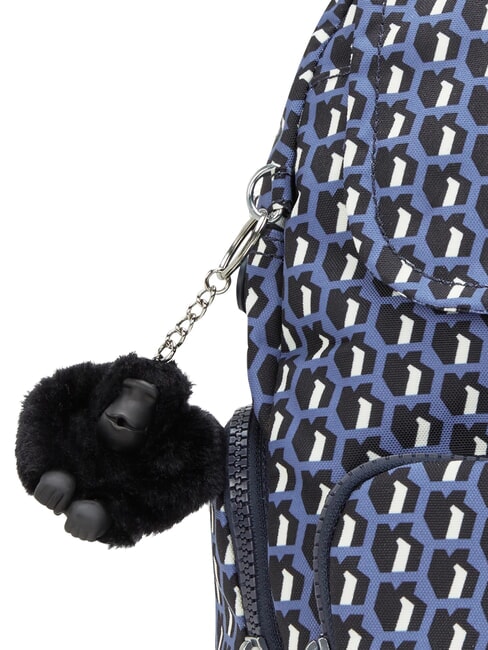 CITY ZIP S Plecak wielokieszeniowy 3d k niebieski - Torby damskie