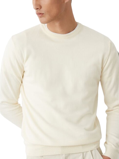 ORIGINALS SUPERFINE  Sweter bawełniany masło - Koszulki męskie
