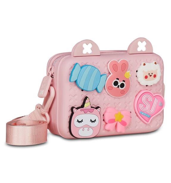 GIRLY PINS Torba na ramię LIZAK R&Oacute;ŻOWY        - Torby i akcesoria dla dzieci