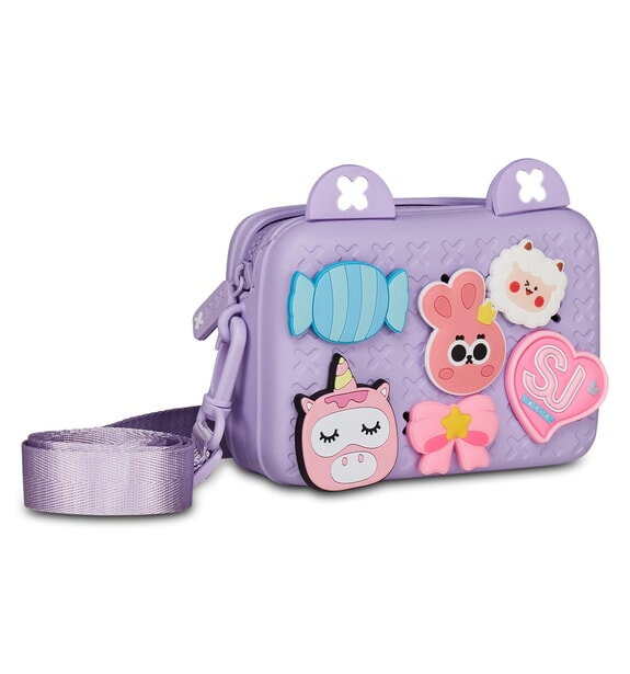 GIRLY PINS Torba na ramię Lawenda angielska - Torby i akcesoria dla dzieci
