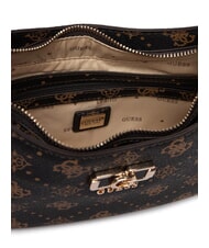 GUESS EMELIE LOGO Torba na ramię logo espresso - Torby damskie - 4