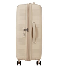 AMERICAN TOURISTER SOUNDBOX SPINNER W&oacute;zek średni, rozszerzalny piasek kokosowy - W&oacute;zki twarde - 5