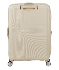 AMERICAN TOURISTER SOUNDBOX SPINNER W&oacute;zek średni, rozszerzalny piasek kokosowy - W&oacute;zki twarde - 6