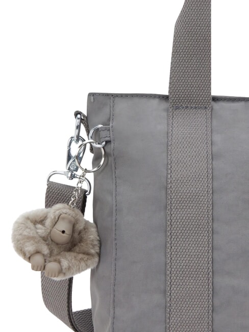 ASSENI MINI  Torba typu tote z paskiem na ramię średni szary - Torby damskie