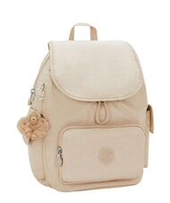 KIPLING CITY PACK S Plecak błyszczący beż - Torby damskie - 3
