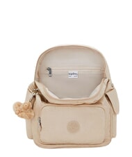 KIPLING CITY PACK S Plecak błyszczący beż - Torby damskie - 4