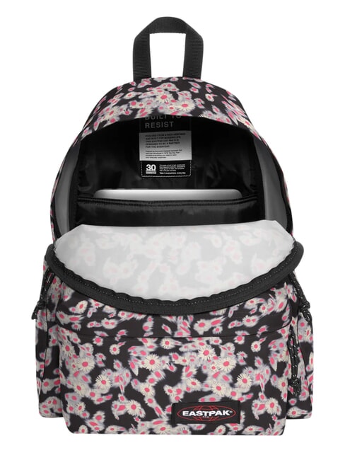 PADDED DAY PAK'R Plecak na laptopa 14" z kieszenią na butelkę z wodą kwiat szybki czarny - Plecaki szkolne i rekreacyjne