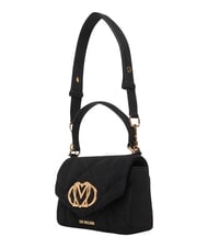 LOVE MOSCHINO EMBOSSED Mała torebka z paskiem na ramię Czarny - Torby damskie - 4