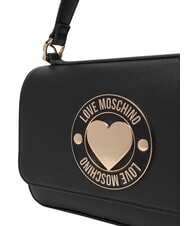 LOVE MOSCHINO CUPID Mała torebka z paskiem na ramię Czarny - Torby damskie - 5