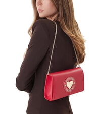 LOVE MOSCHINO SMART DAILY Kopert&oacute;wka z metalowym paskiem na ramię - Torby damskie
