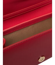 LOVE MOSCHINO SMART DAILY Kopert&oacute;wka z metalowym paskiem na ramię CZERWONY - Torby damskie - 6