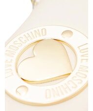 LOVE MOSCHINO CUPID Mała torebka z paskiem na ramię kość słoniowa - Torby damskie - 4