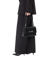 LOVE MOSCHINO QUILTED Torba na ramię Czarny/Czarny - Torby damskie - 2