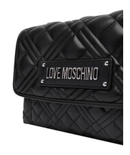 LOVE MOSCHINO QUILTED Torba na ramię Czarny/Czarny - Torby damskie - 5
