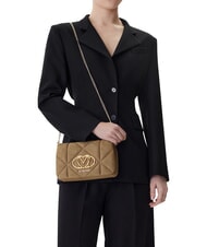 LOVE MOSCHINO EMBOSSED Torba na ramię, podw&oacute;jna mobilność piasek - Torby damskie - 2